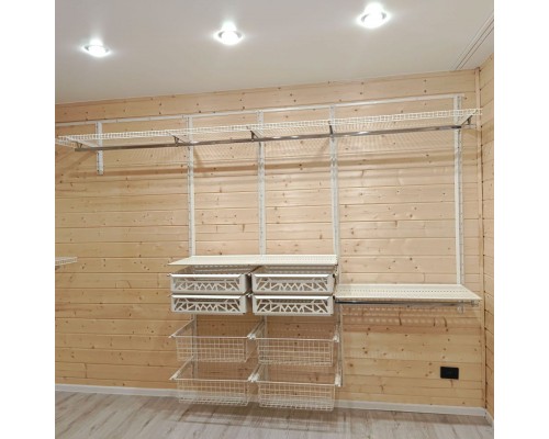 Корзина перфорированная выдвижная 600х360x145